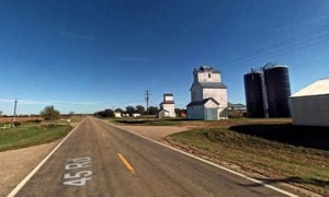 All that remains of the village of Edholm in northern Butler County are two grain elevators and the town cemetery