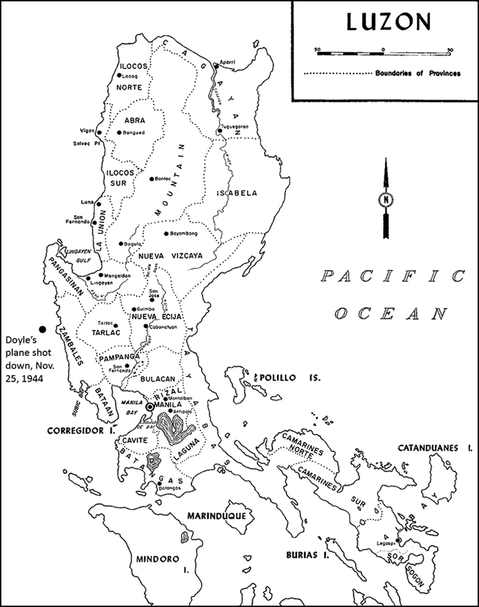 Map of Luzon, the Philippines. Robert Ross Smith, Unites States Army in World War II, the War in the Pacific: Triumph in the Philippines (Washington, D.C.: office of the Chief of Military History, Department of the Army, 1993)
