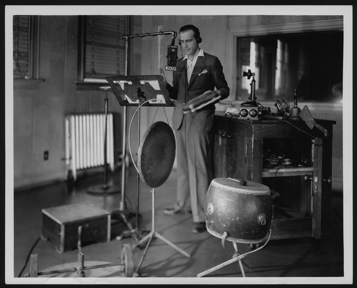 Artist Recording music in a studio
