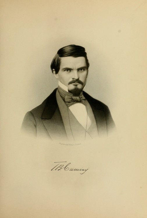 Thomas B. Cuming, secretary of Nebraska Territory from 1854 to 1858. James W. Savage and John T. Bell, History of the City of Omaha, Nebraska (New York, 1894)