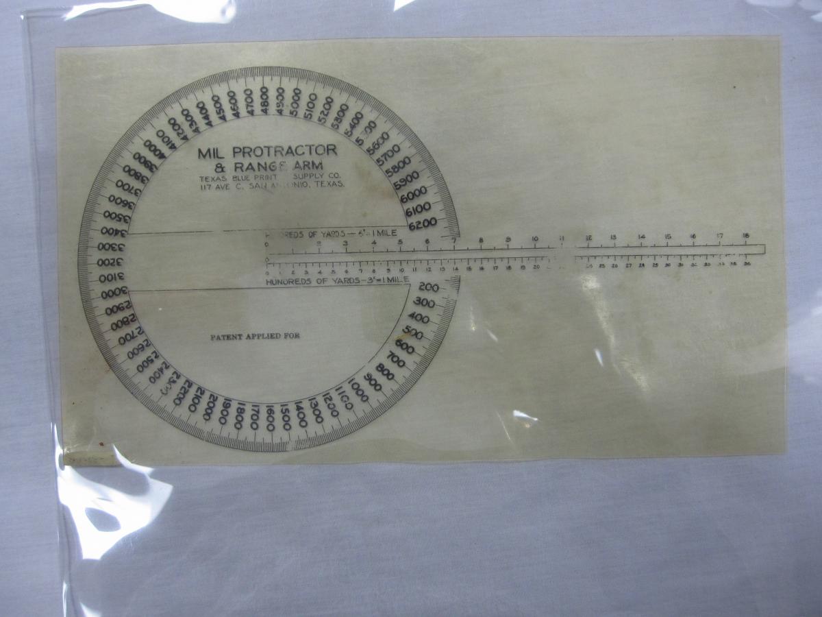 Celluloid Protractor