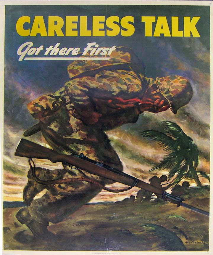 Careless Talk WWII poster [4541-368]