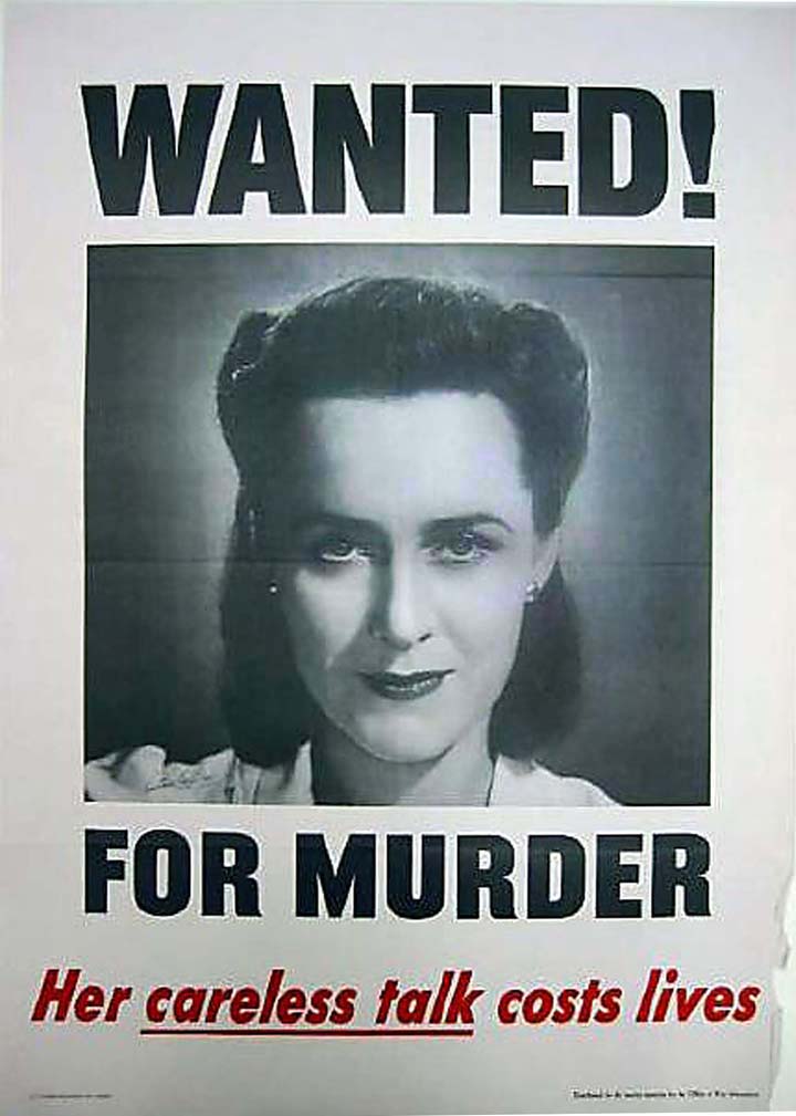 Wanted! WWII poster [4541-419-(1)]