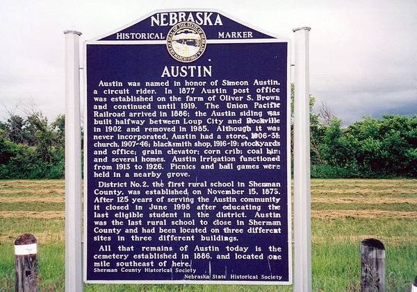 Austin historical marker