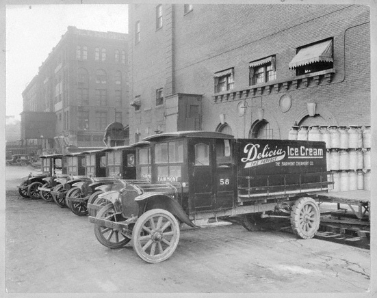Fairmont Foods Omaha plant fleet, 1920 (RG4218.PH3-69)