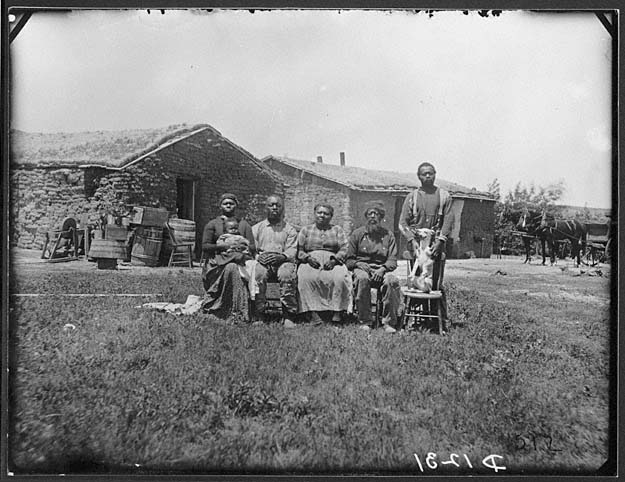 The Shores family, near Westerville, Custer County, Nebraska, 1887 [RG2608.PH1231]
