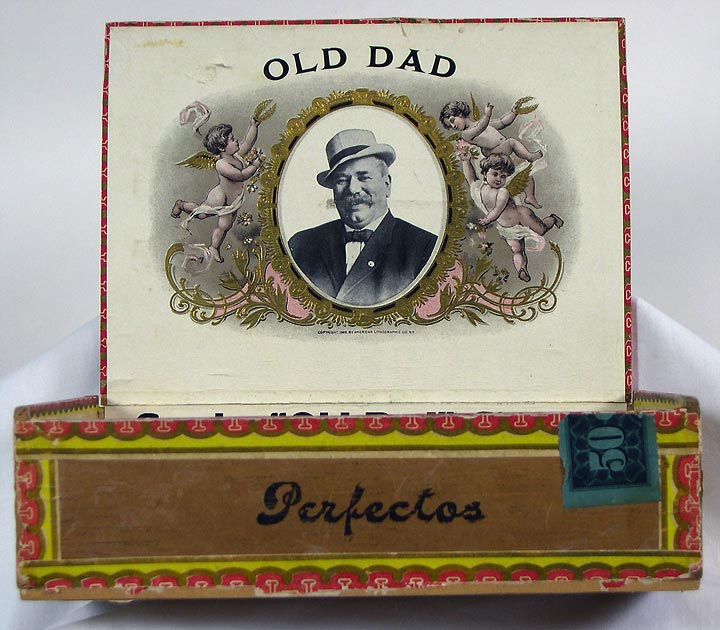 Old Dad Cigar Box, interior (13053-22)