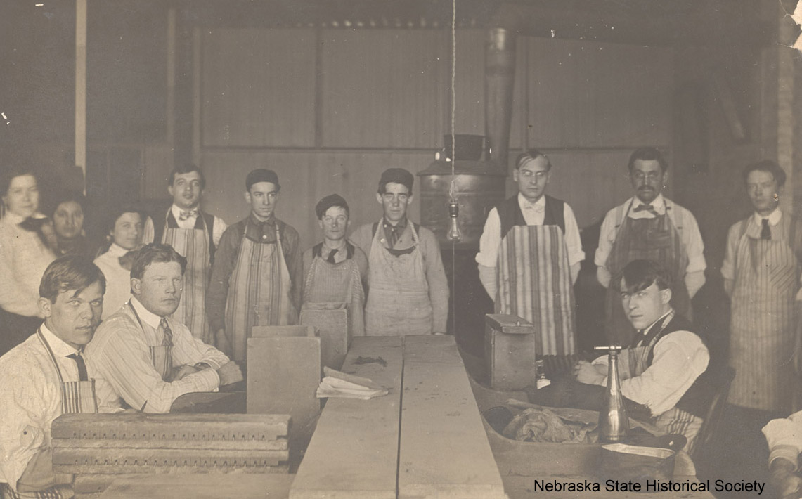 Employees at the Ross & Dryson Cigar Factory, Lincoln, ca. 1910 (RG2158-9-15)