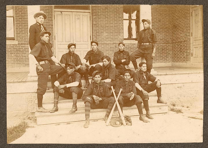 Genoa Indian School baseball team