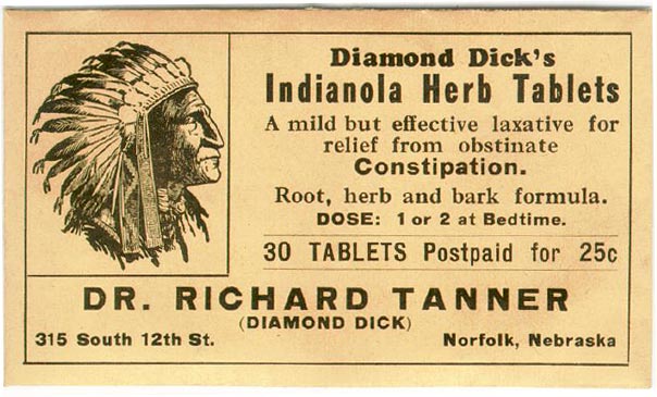 Diamond Dick's Indianola Herb Tablets