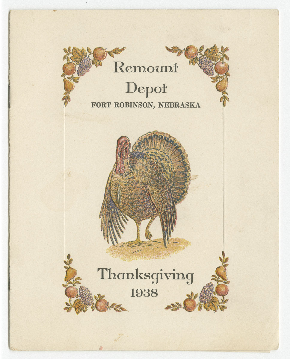 printed booklet with turkey on front cover