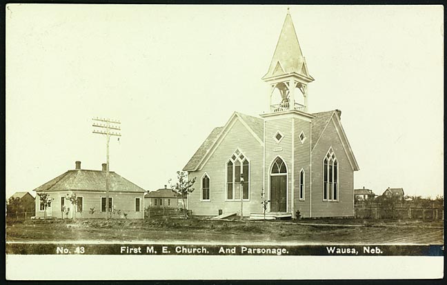 First M.E. Church and Parsonage, Wausa, NE (RG2118.PH000007-000002)