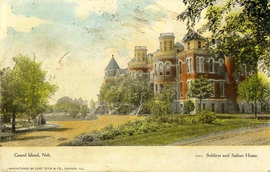 Postcard of Grand Island Soldiers and Sailors Home