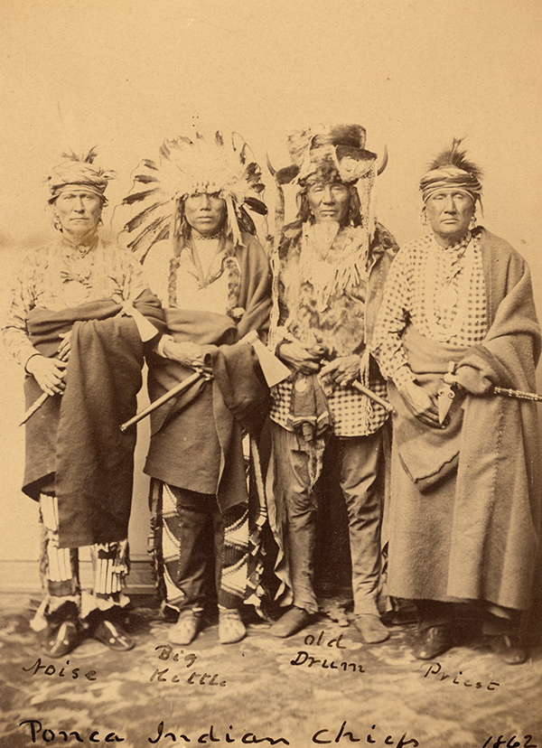 Ponca chiefs, 1862