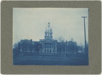 Cyanotype of the Second Nebraska State Capitol Building