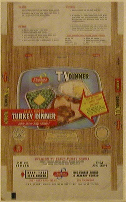 Swanson TV dinner poster Source: Loaned by Archives & Special Collections, University of Nebraska-Lincoln Libraries