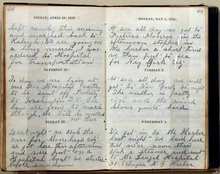 Hill diary, 1864