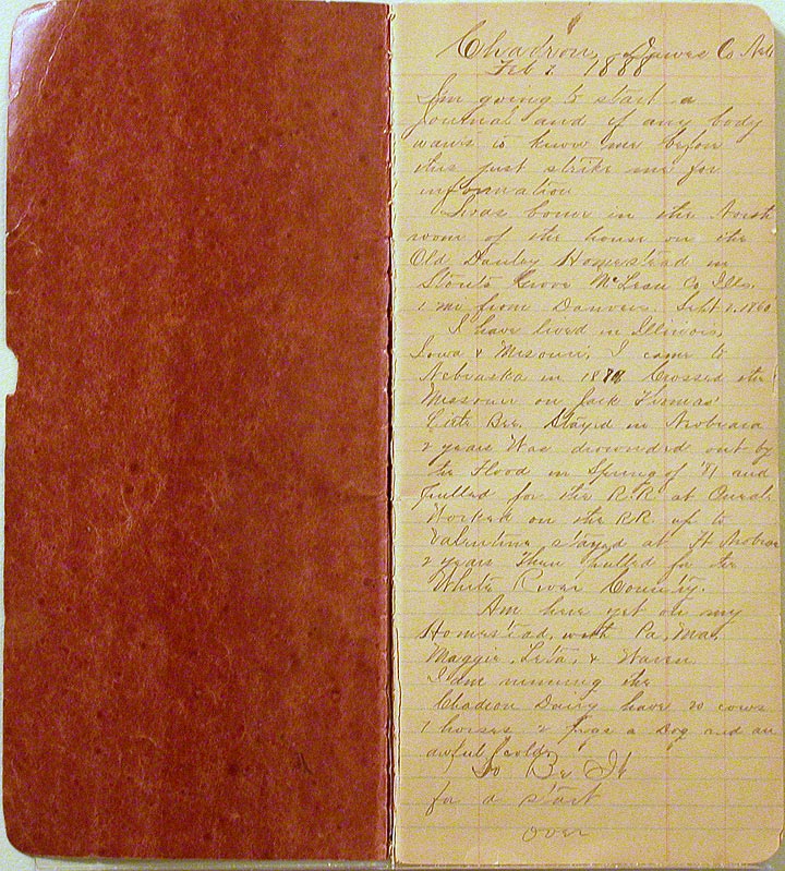 Danley diary, 1888