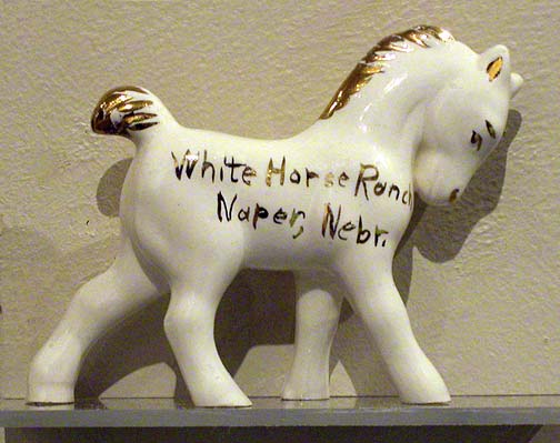 White horse ranch figurine Source: Bob Puschendorf, Lincoln