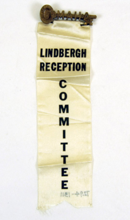 Ribbon, Lindbergh reception committee (NSHS 7294-1311)