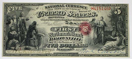 National Bank of Brownville, $5 (NSHS 7291-39)