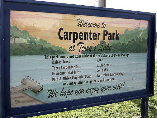 Carpenter Park sign 