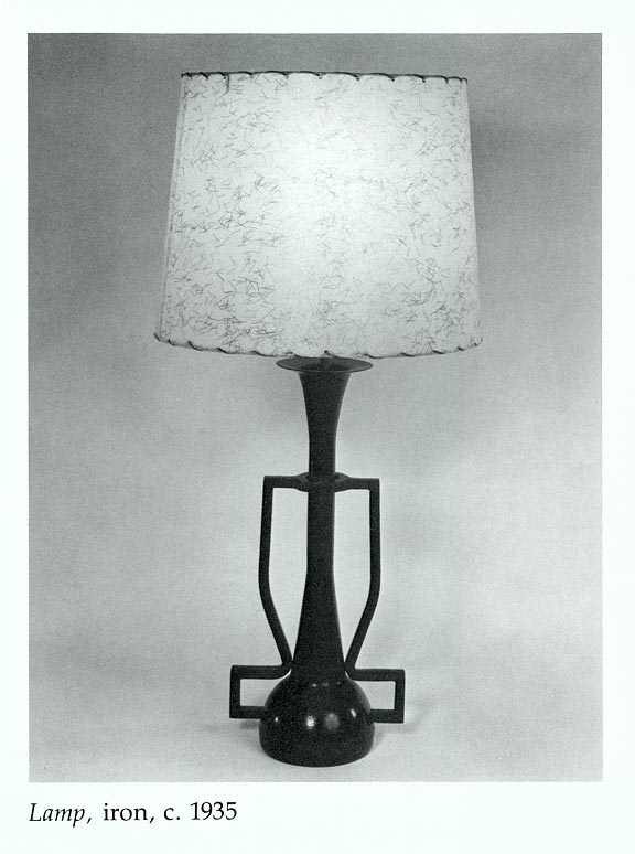 Lamp, iron, c. 1935