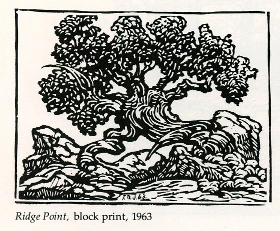 Ridge Point, block print, 1963