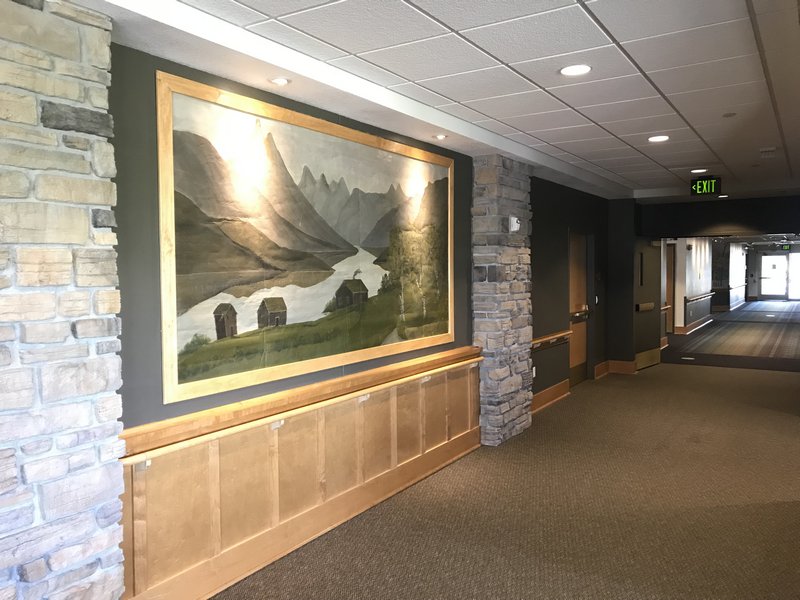 Mountains and River Mural on display at PioneerCare.