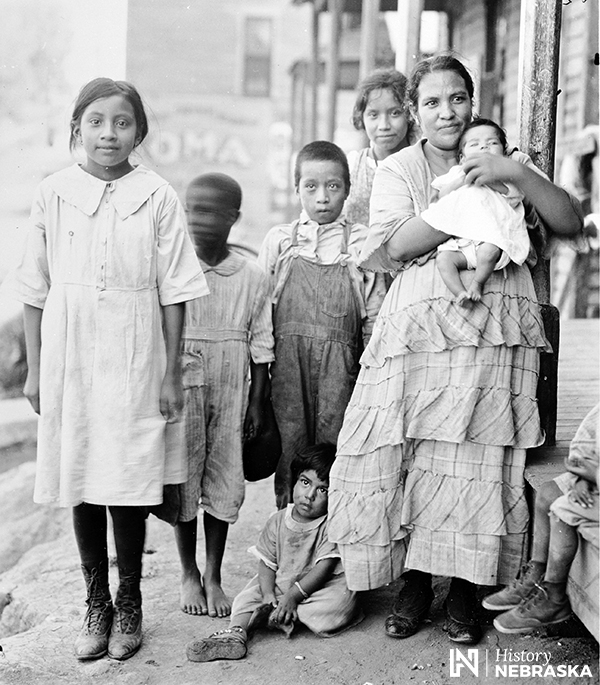Mother and five children, 1920s