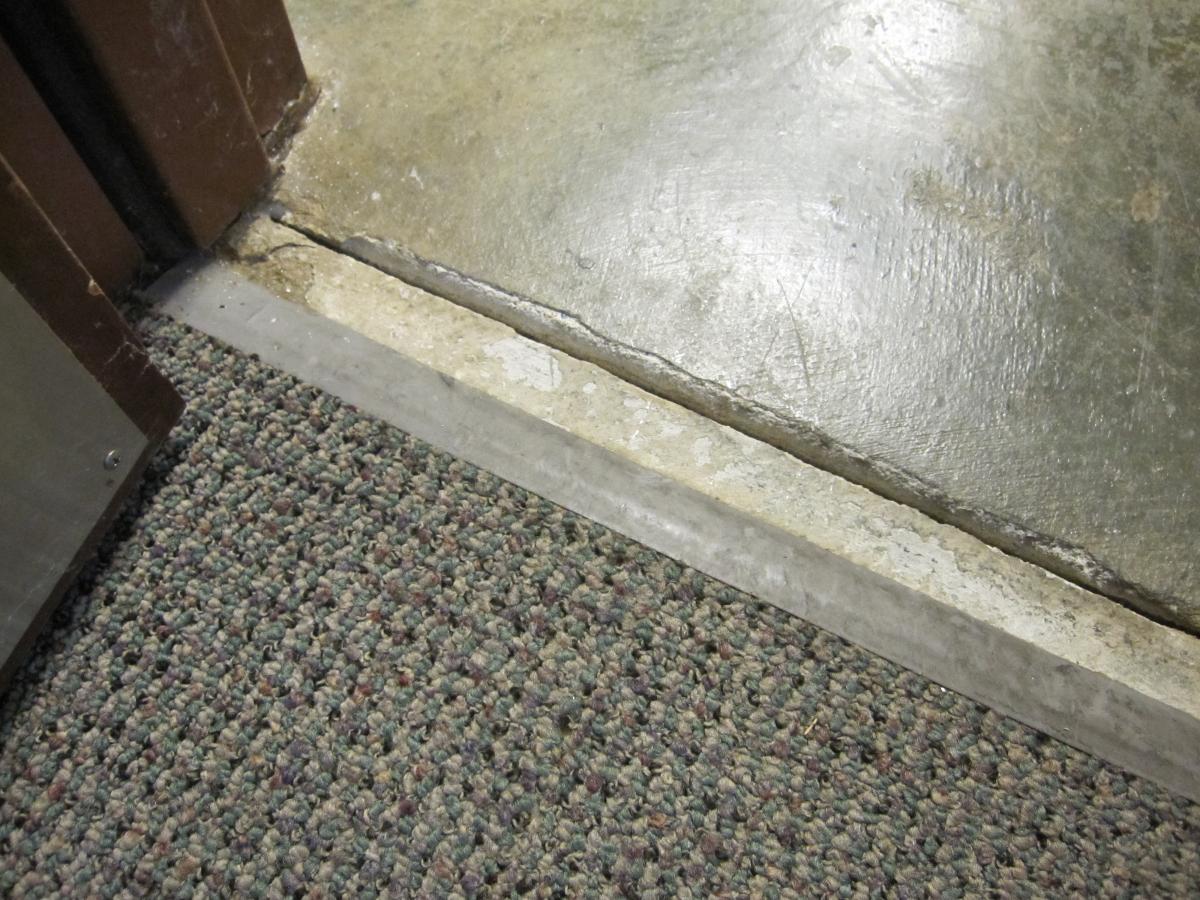 crack in cement floor