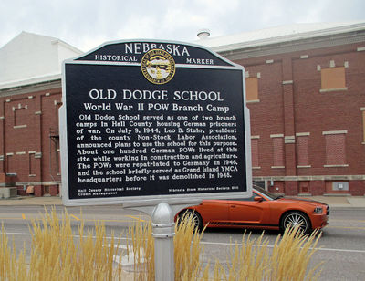 Old Dodge School POW Branch Camp historical marker