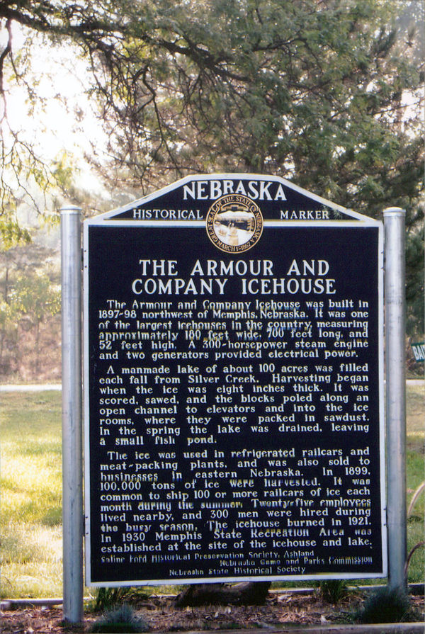 The Armour and Company Icehouse historical marker