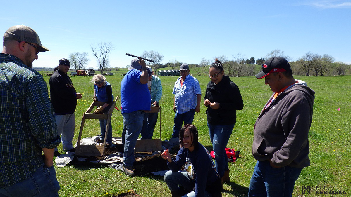 History Nebraska archeology staff working with Omaha, Oto-Missouria, and Ponca 