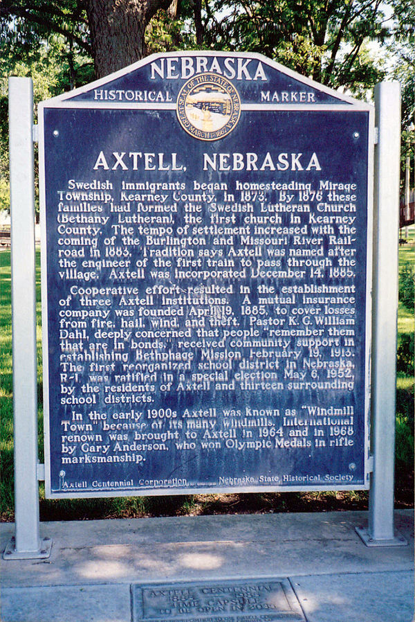 Axtel historical marker