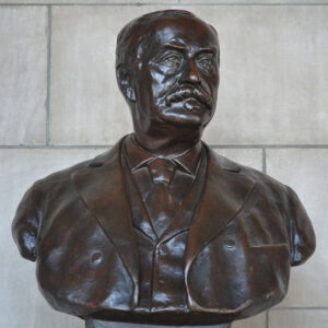 J. Sterling Morton's Nebraska Hall of Fame bust at the State Capitol.