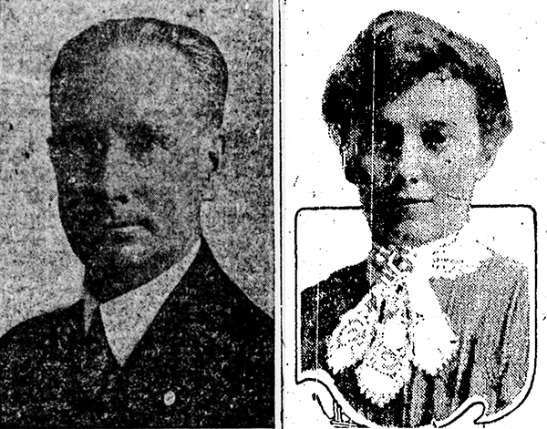 Claude and Nellie Nethaway. From Omaha Bee, Nov. 4, 1918, Aug. 28, 1917.