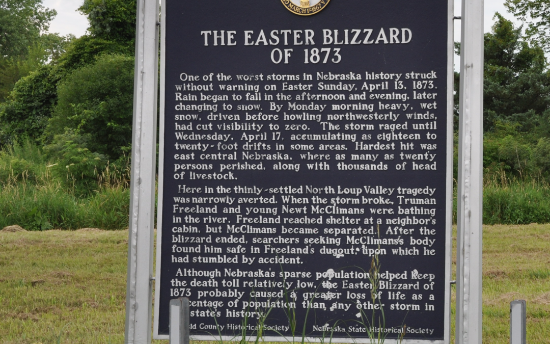 Marker Monday: Easter Blizzard of 1873