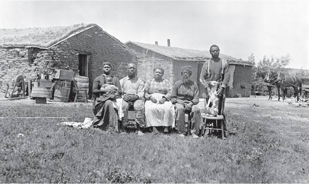 The Shores family, Custer County homesteaders, Nebraska, 1887. History Nebraska RG2608-1231 