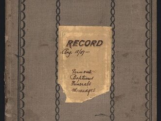 Flashback Friday: Preacher’s Sermon Book and Diary Includes Webster, Dawes Counties