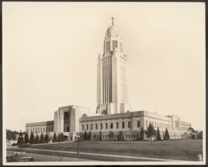 Photograph of the Nebraska State Capitol building.