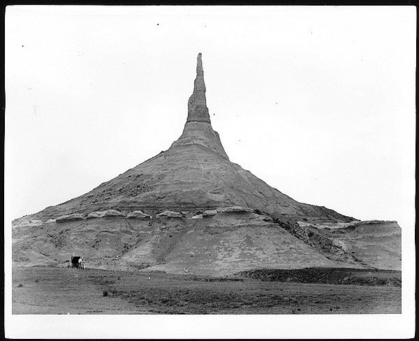 photograph of Chimney Rock early 1900s