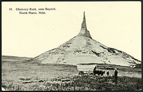 Postcard of Chimney Rock 