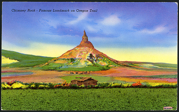 Postcard of Chimney Rock #SK4666