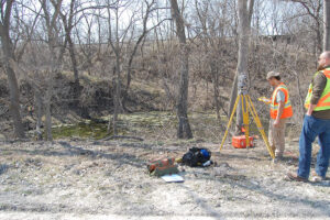 Collecting Elevation Data at the Cowles Mill Site near Nebraska City