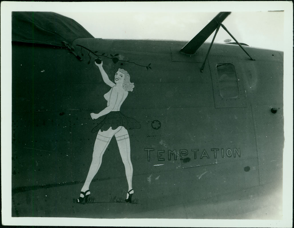 Temptation - Temptation was shot down during a mission in the Pacific. Two of its crew were never found.