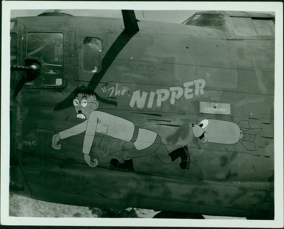 The Nipper - This B-24 crashed somewhere en route from Australia to Hamilton Air Force Base, California. It was deemed officially lost on December 19, 1943.