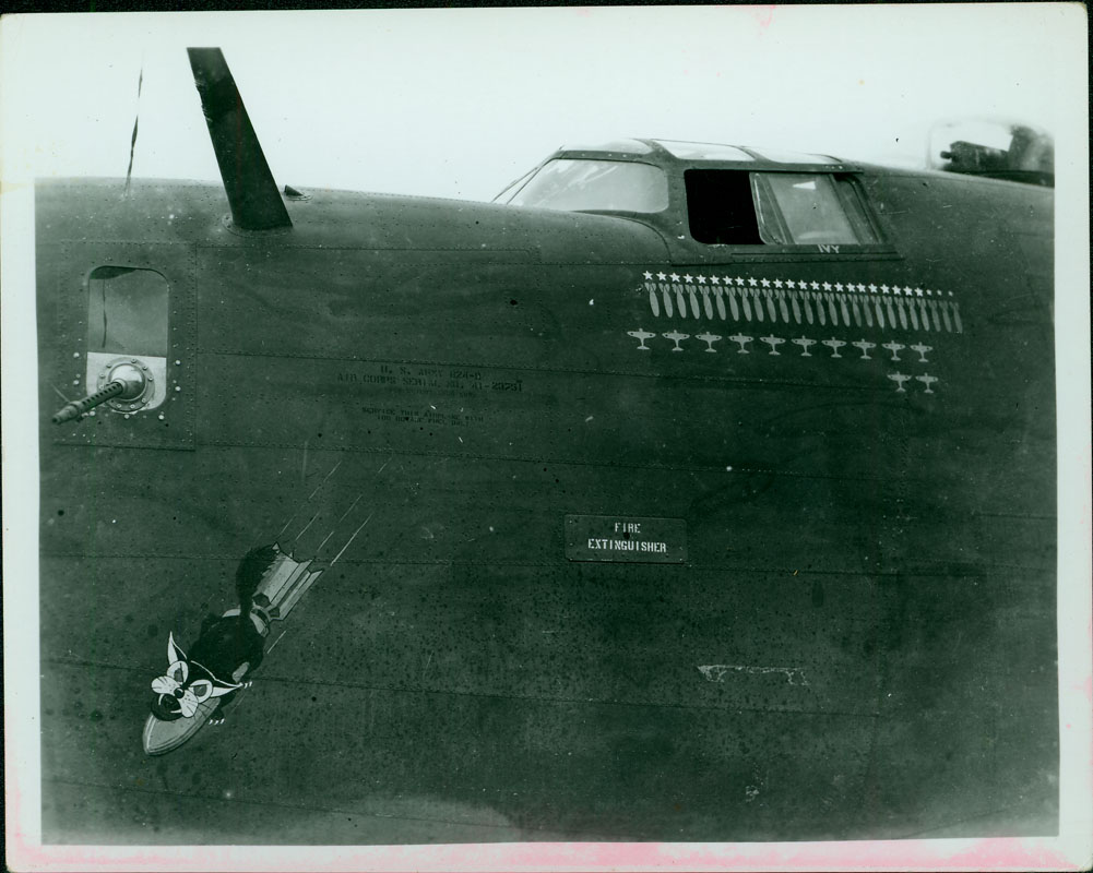 Big Emma - The large number of bomb and plane decals indicate that this plane has already flown several missions and destroyed several enemy aircrafts.