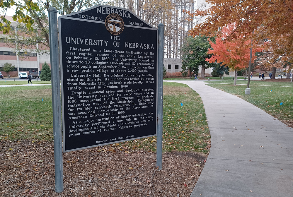 University of Nebraska Marker