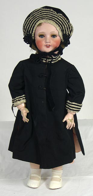 Doll (NSHS 7144-142) Sleepy eye doll with composition body and bisque head. 